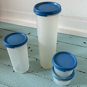 Tupperware Modular Mates Blue Frosted